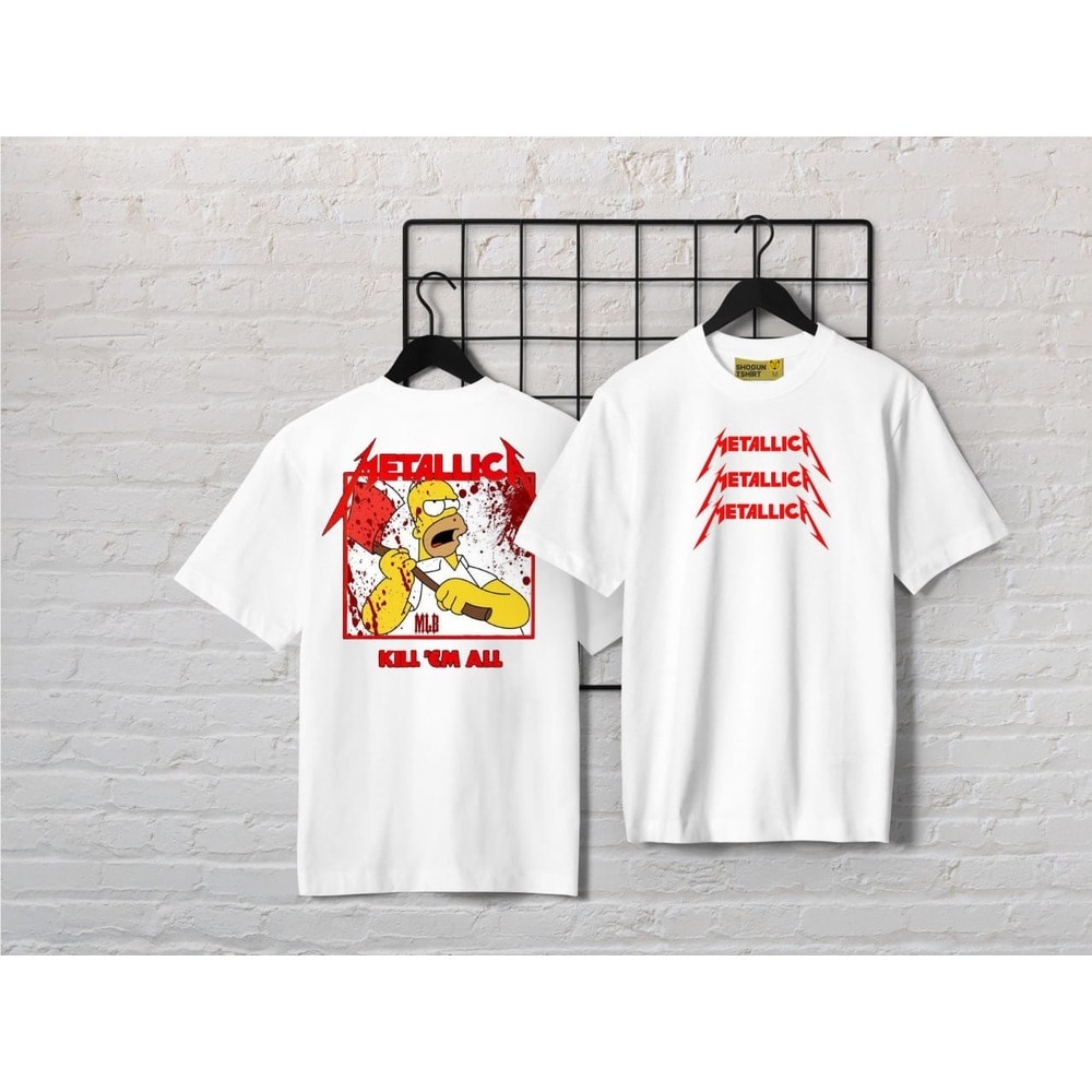 Metallica - Kill Em All Simpsons oversize tişört