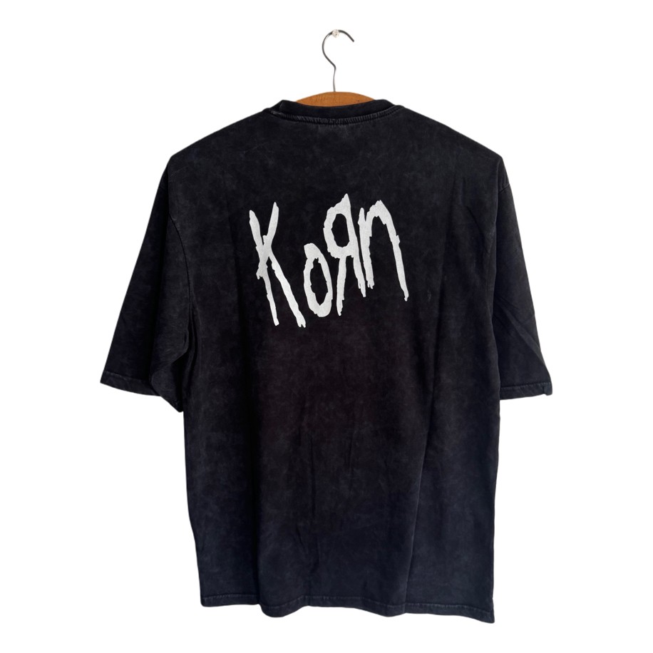 Korn - Issues yıkamalı oversize tişört