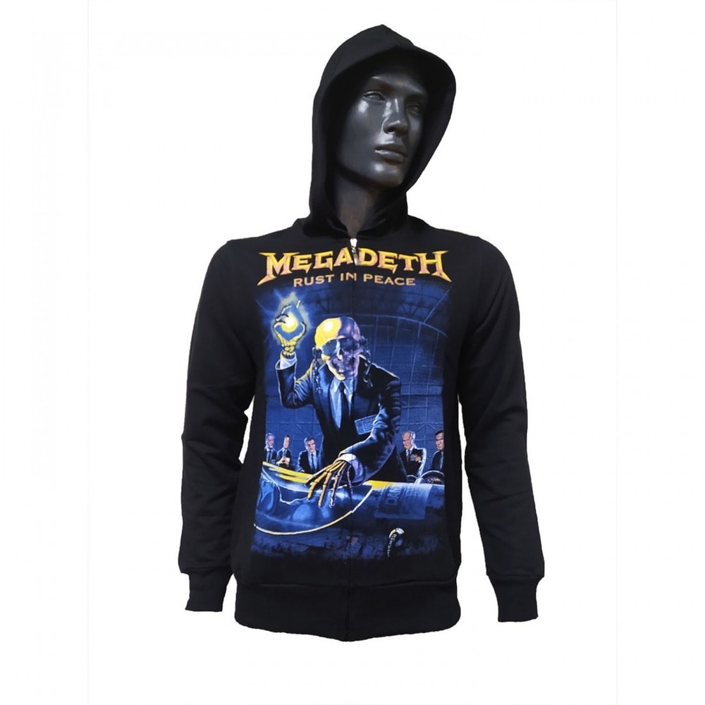 Megadeth - Rust In Peace fermuarlı sweatshirt