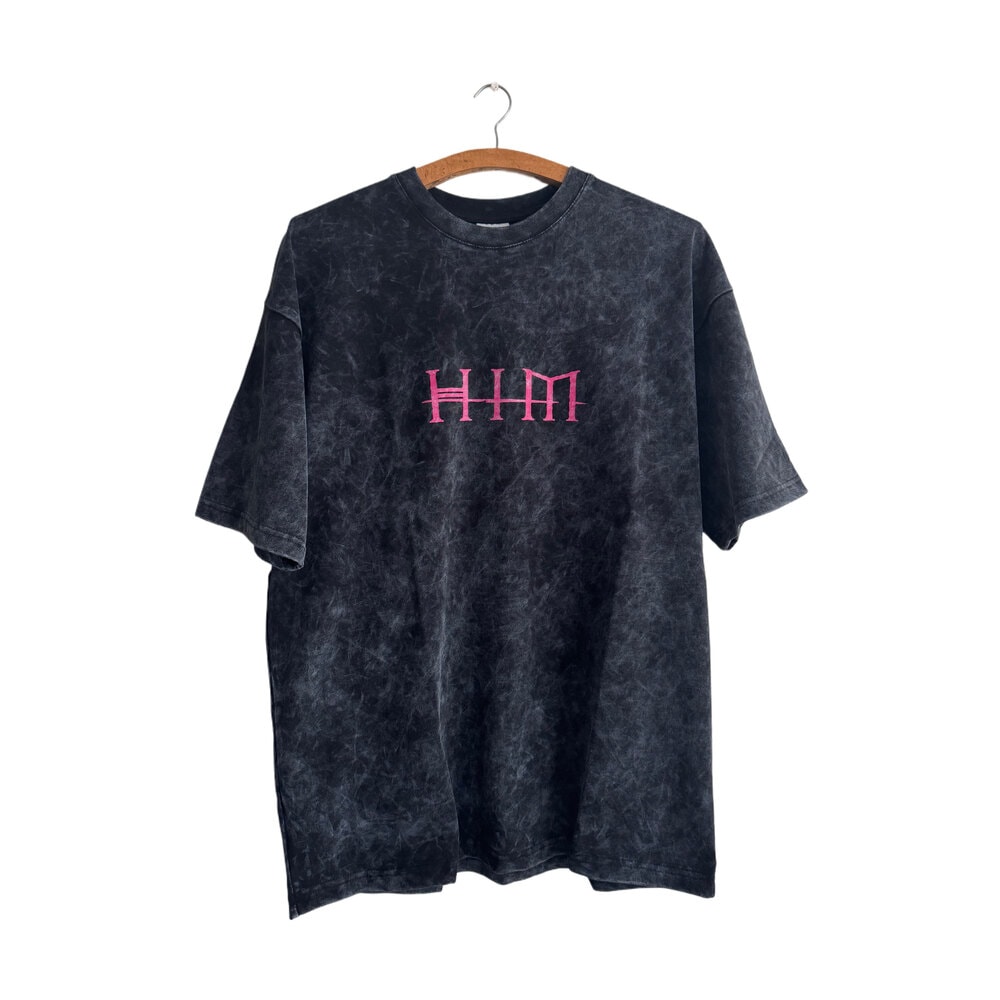 HIM - Razorblade Romance yıkamalı oversize tişört