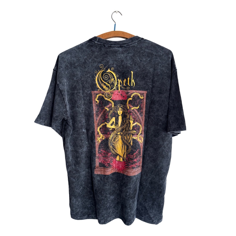 Opeth - Medusa yıkamalı oversize tişört