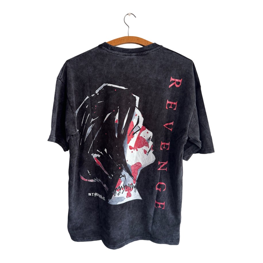 My Chemical Romance - Three Cheers for Sweet Revenge yıkamalı oversize tişört