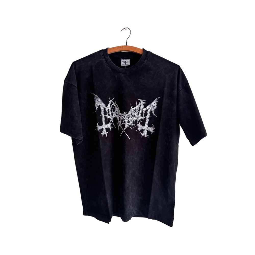 Mayhem - Esoteric Warfare yıkamalı oversize tişört