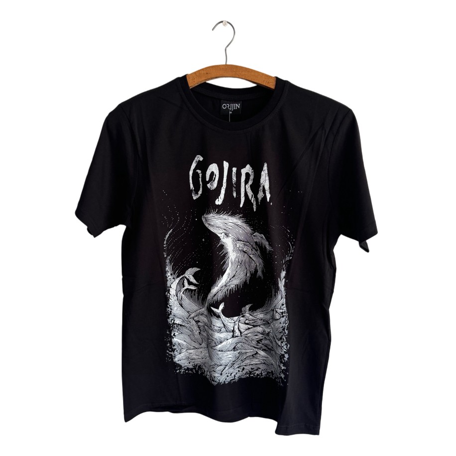 Gojira - Woodblock Whales tişört