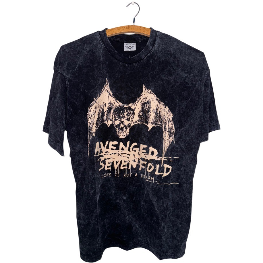 Avenged Sevenfold - Life Is But A Dream yıkamalı oversize tişört