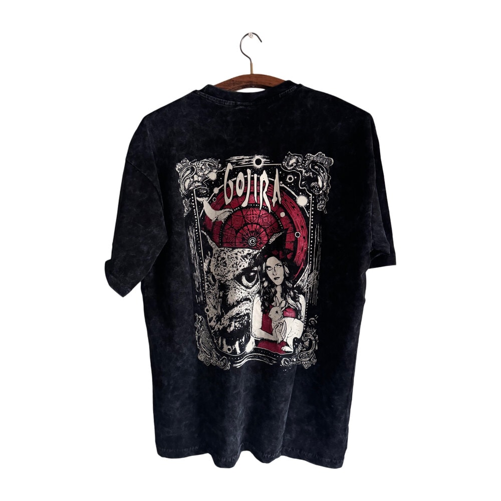 Gojira - Universe yıkamalı oversize tişört