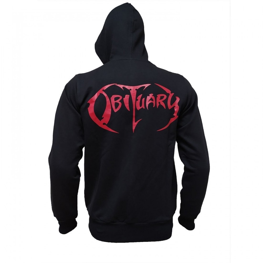 Obituary - Cause Of Death fermuarlı sweatshirt