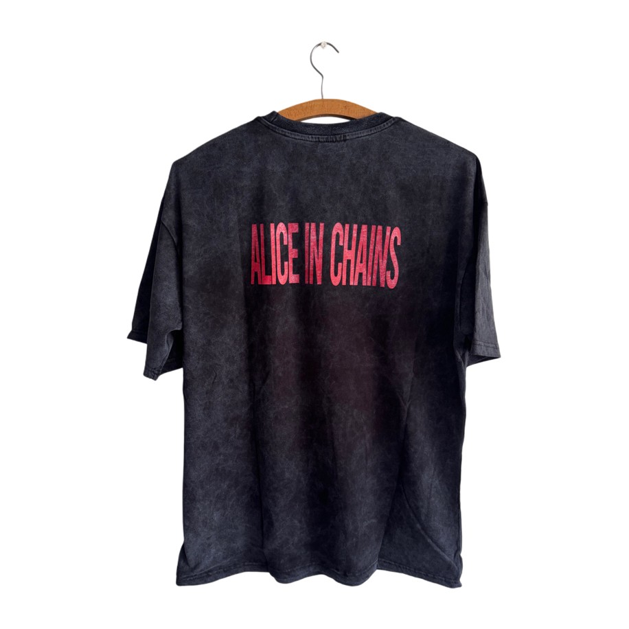 Alice In Chains - One Eyed Daisy yıkamalı oversize tişört
