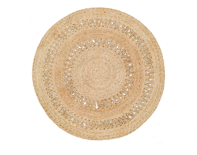 Yuvarlak Jüt Halı 120 cm