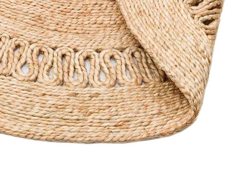 Yuvarlak Jüt Halı 120 cm