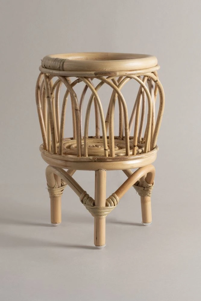 Doğal Rattan Saksılık / Bitki Standı 