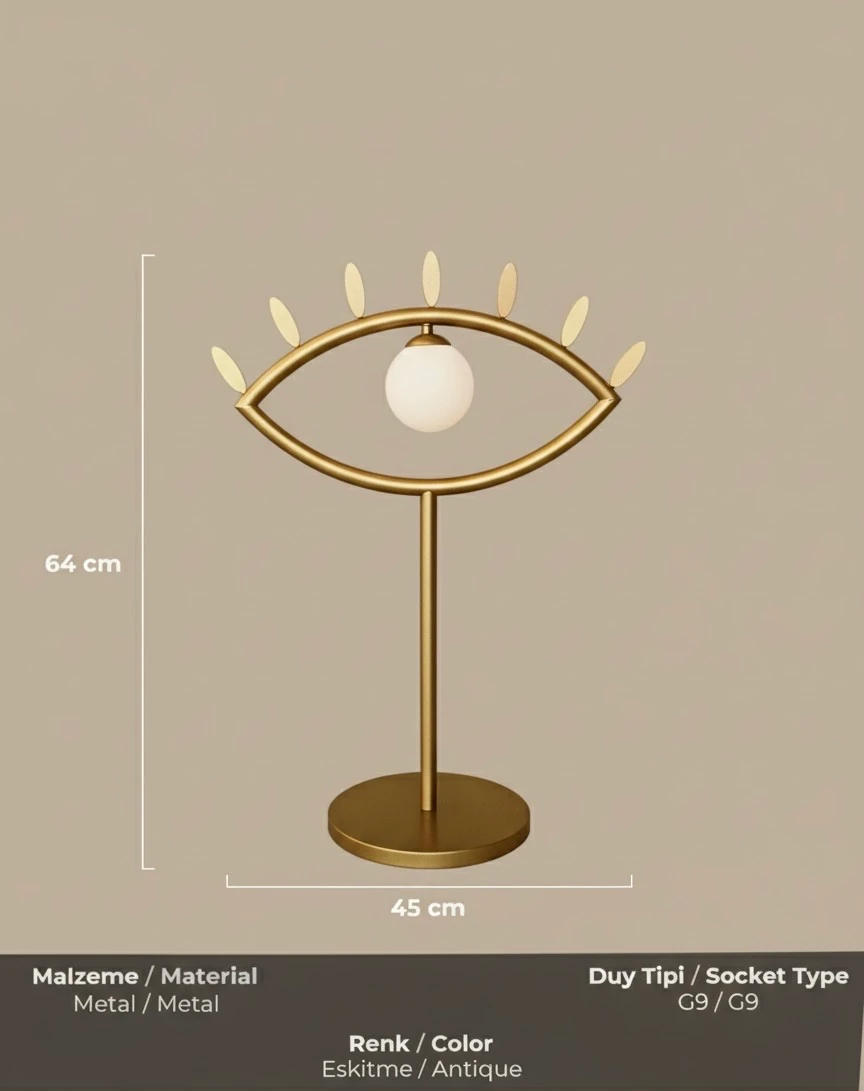 Eye Light Eskitme Masa Lambası 