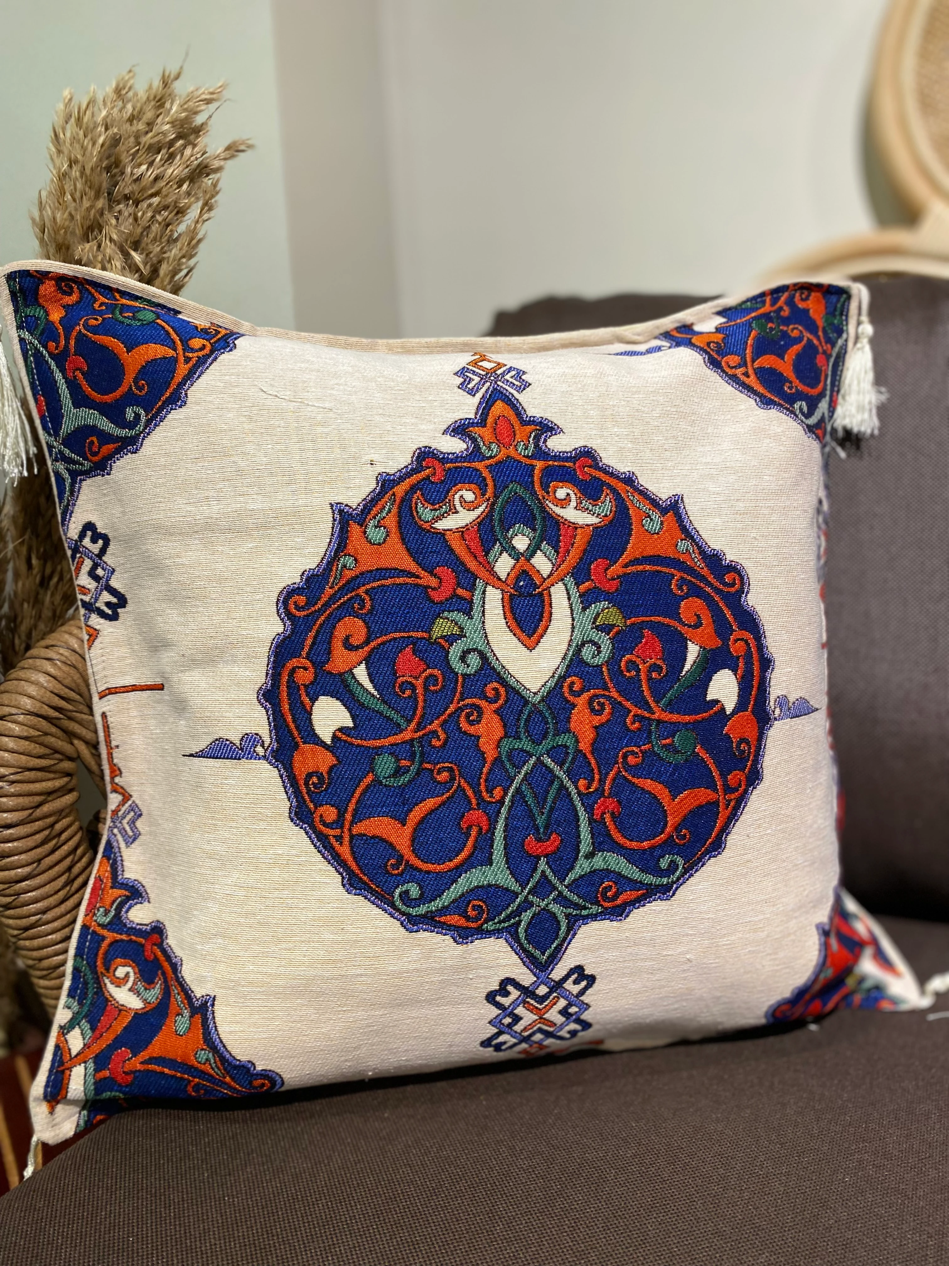 Etnik Desenli Dekoratif Kırlent 