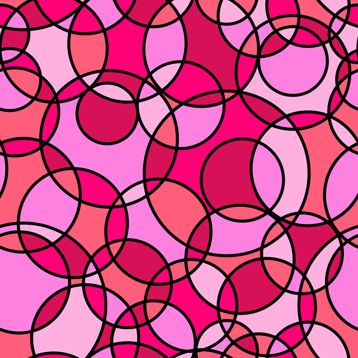 Pembe Daire Geometrik Desen