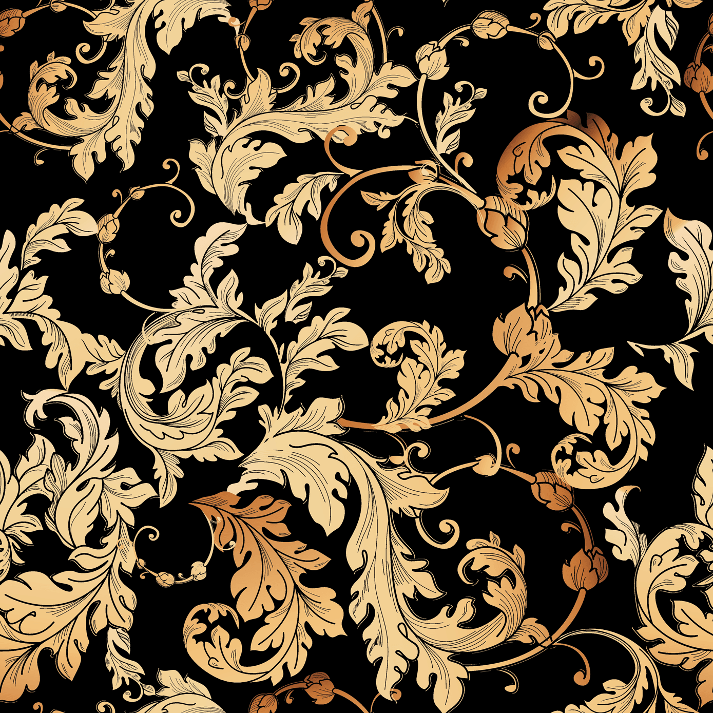 Altın Damask Desen