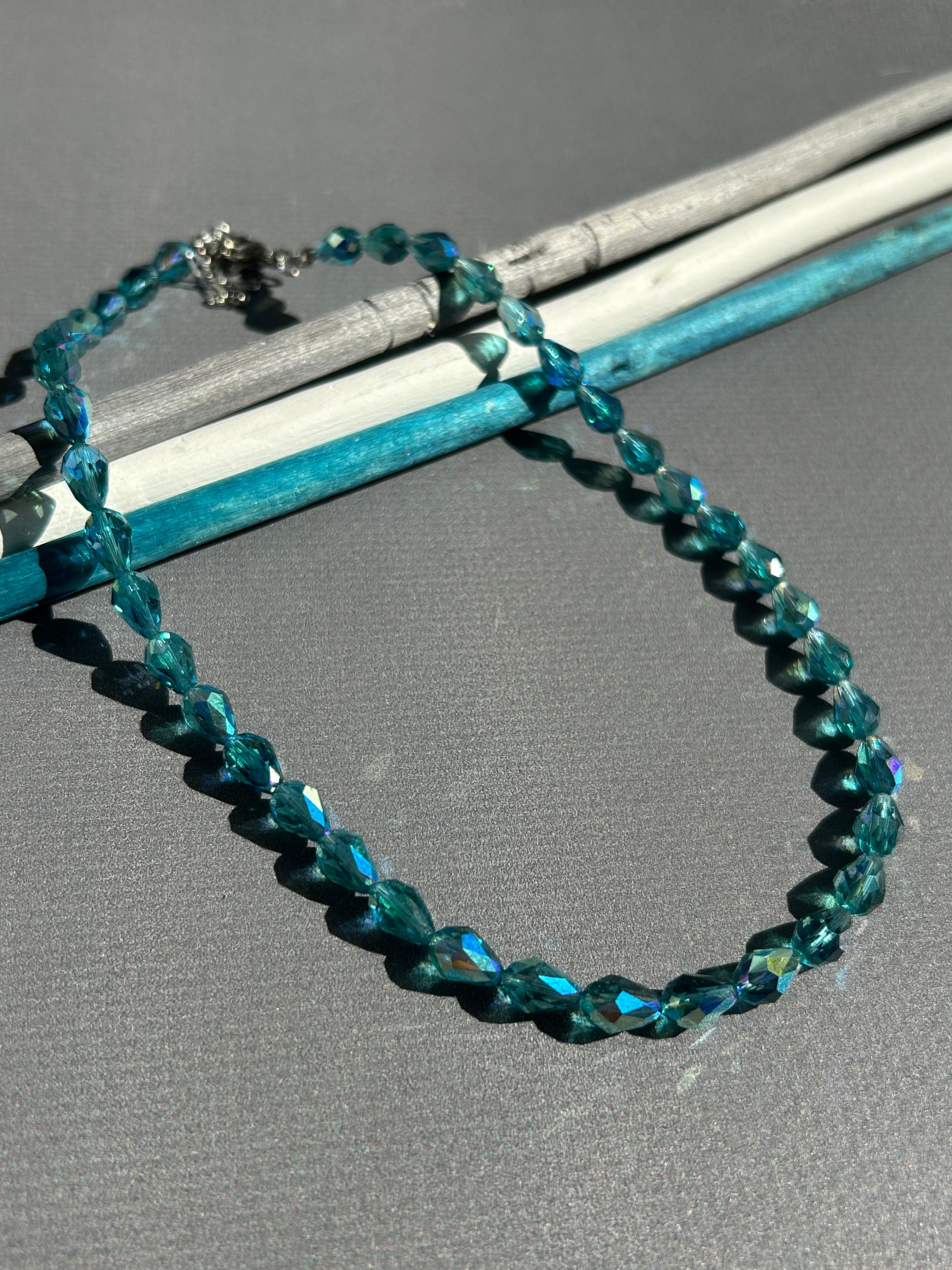 Ocean Damla Swarovski Kristal Boncuk Kolye