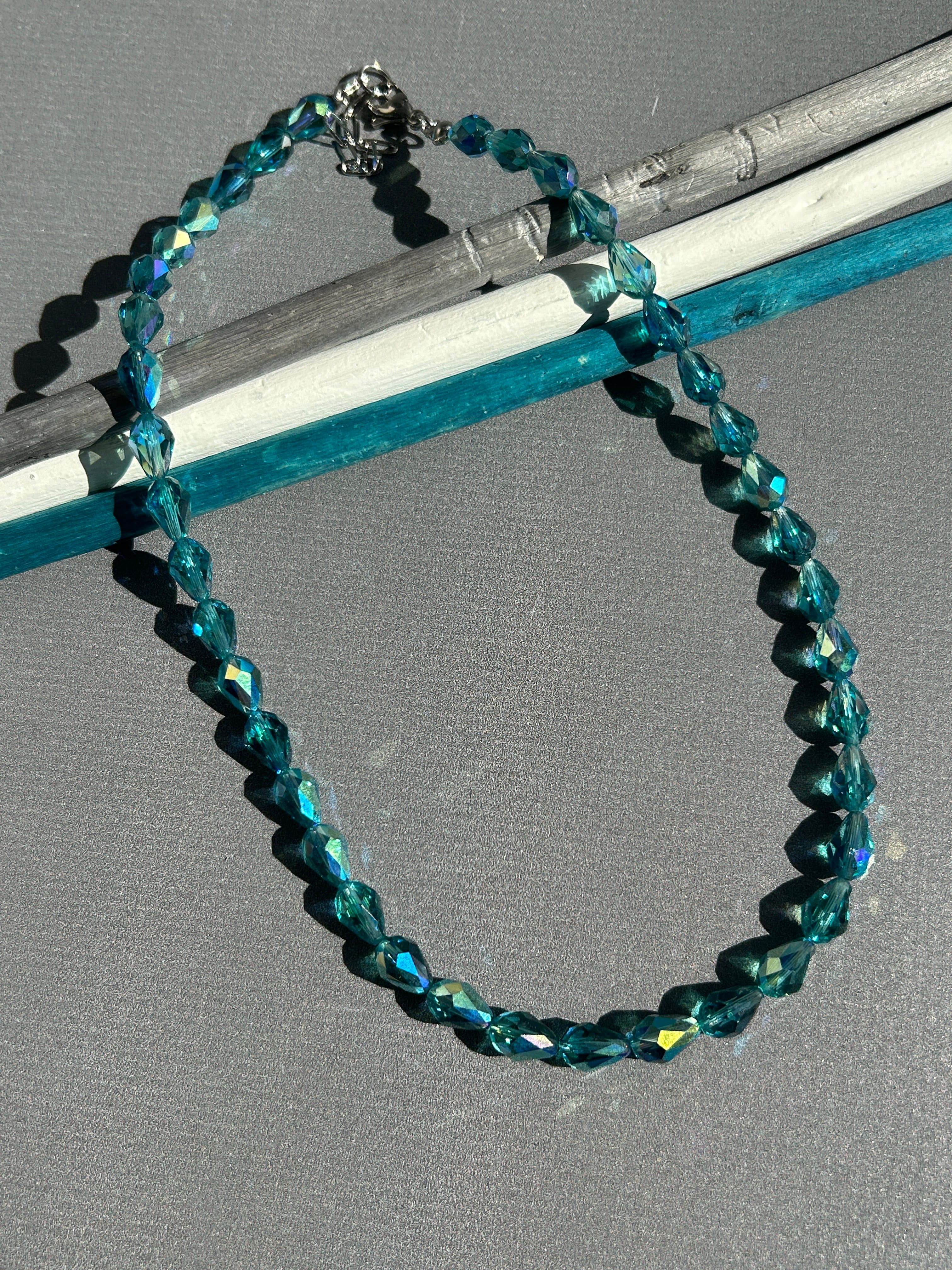 Ocean Damla Swarovski Kristal Boncuk Kolye