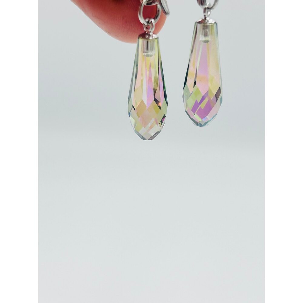 Swarovski Kristal Taş Rainbow Drop Küpe