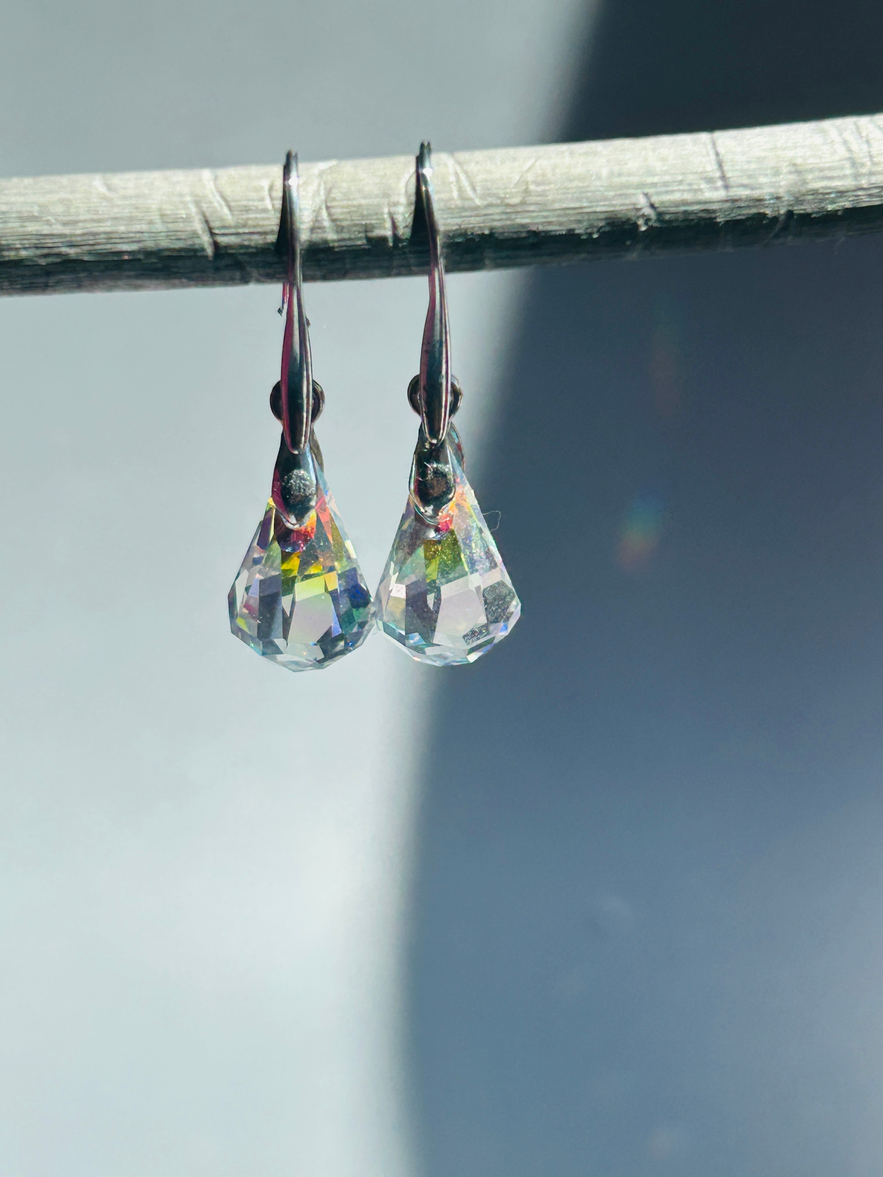 Mini Konik Rainbow Küpe Çift