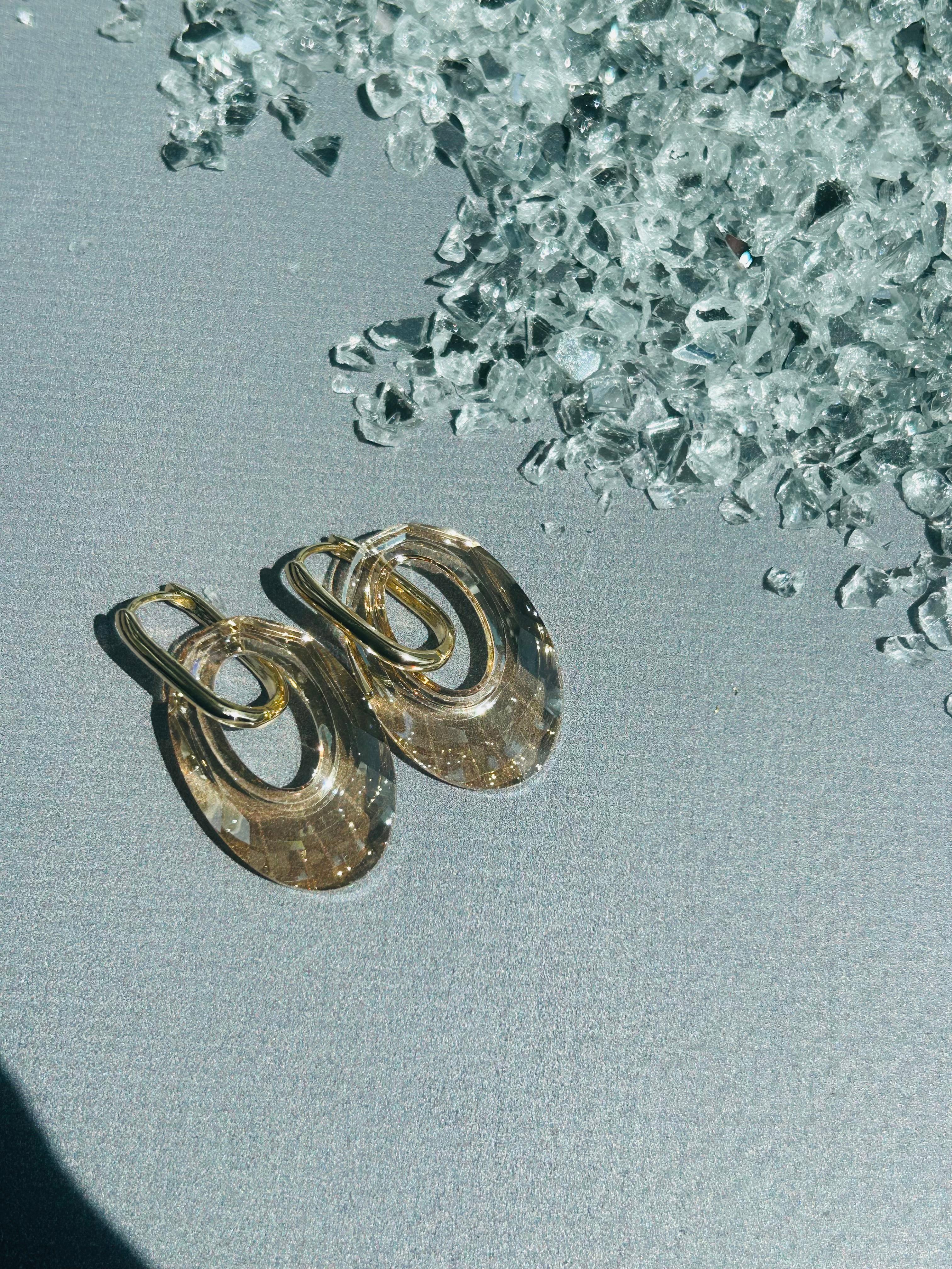Helios Gold Büyük Boy Küpe