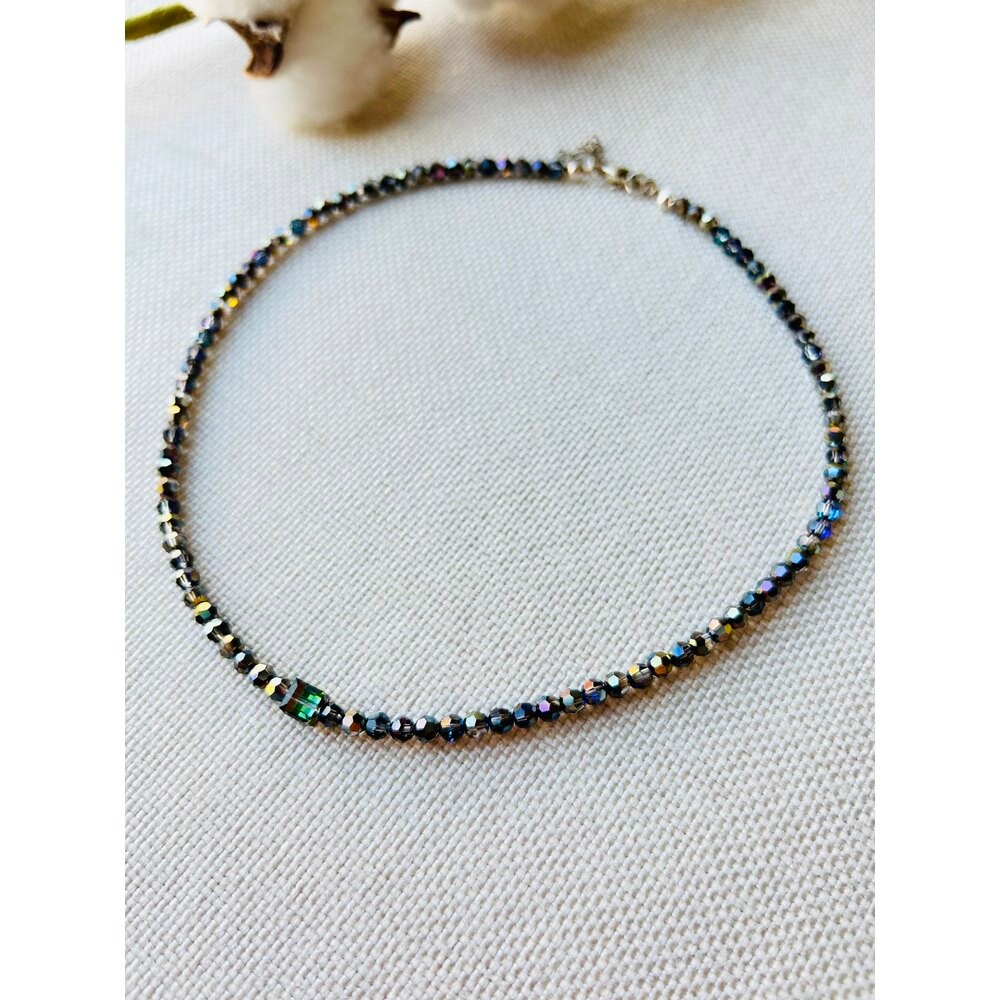 Heliotrope Swarovski Kristal Kolye