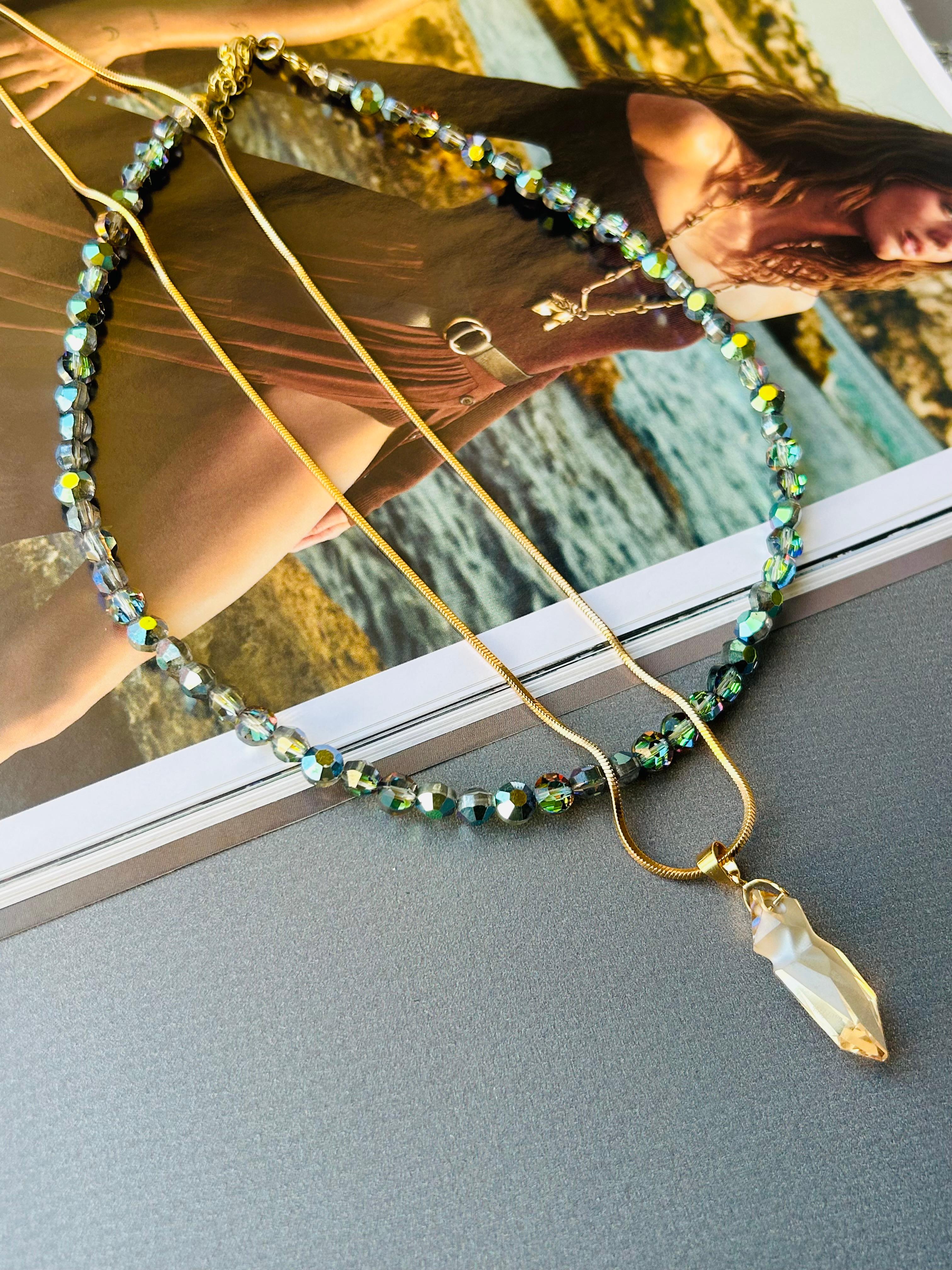 Jean Paul Gaultier Küçük Boy Swarovski Kristal Taş Kolye