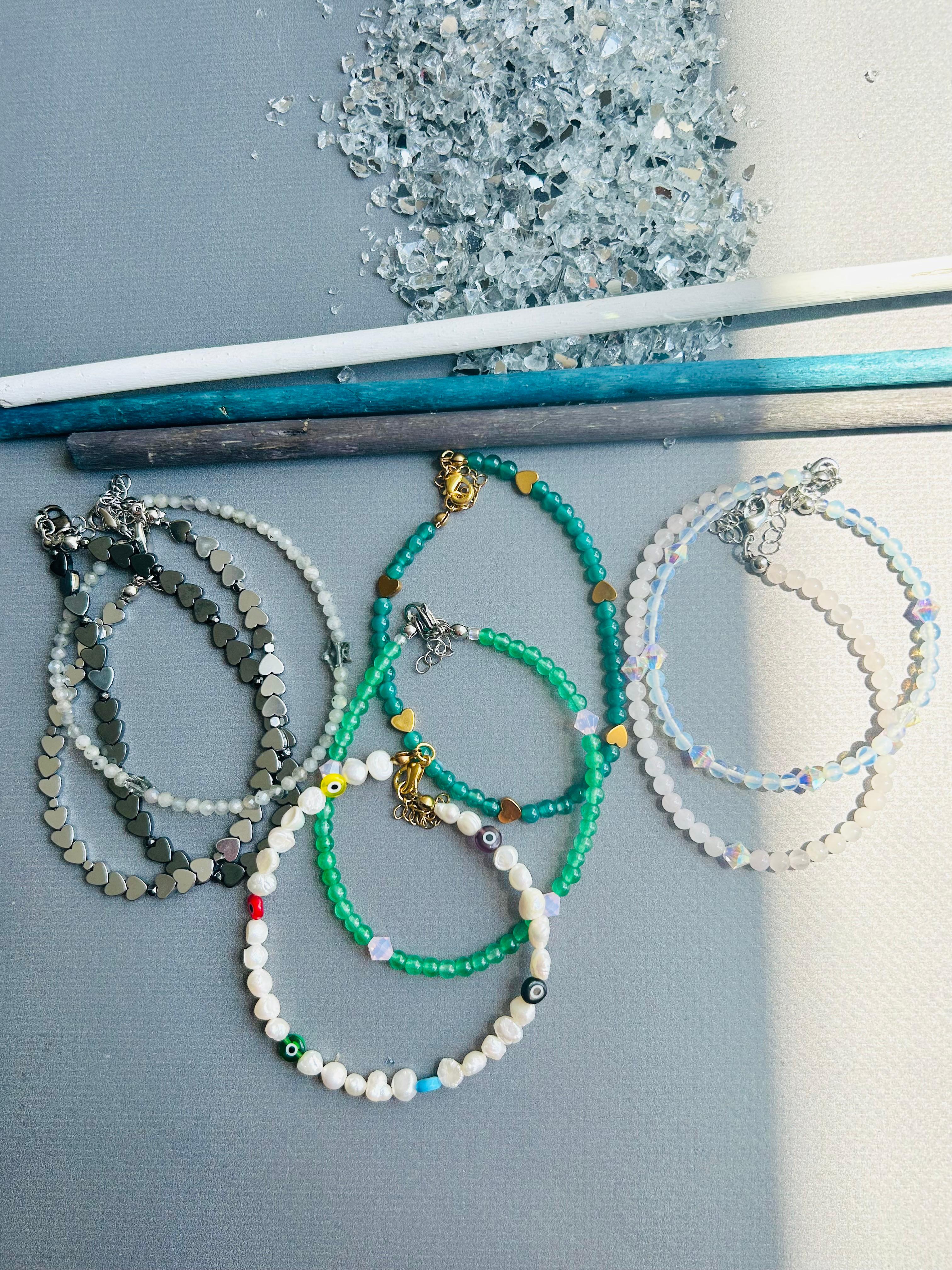 Opal - Swarovski Boncuk Halhal