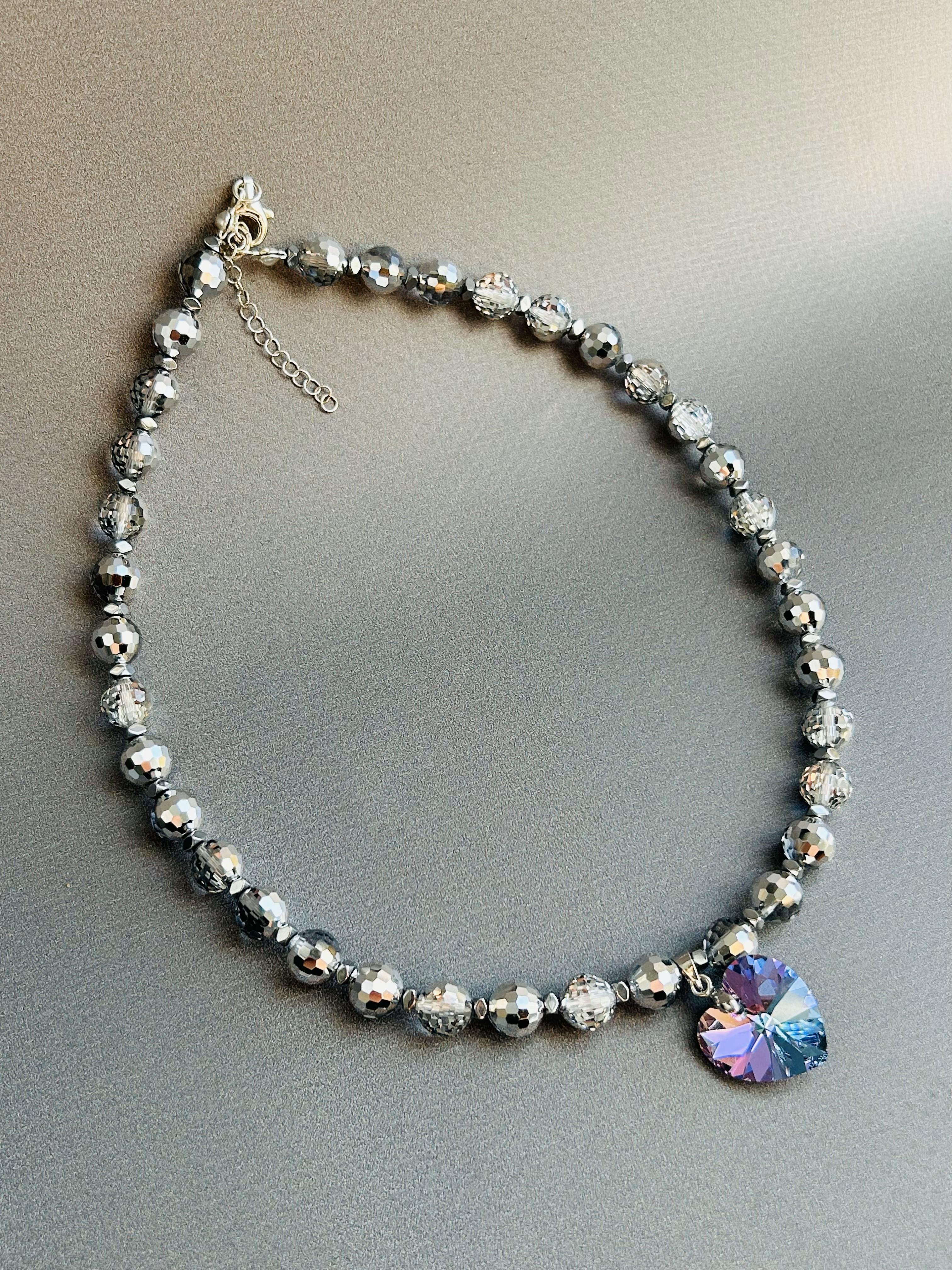 Luna No 2 Swarovski Kristal Taş Kolye