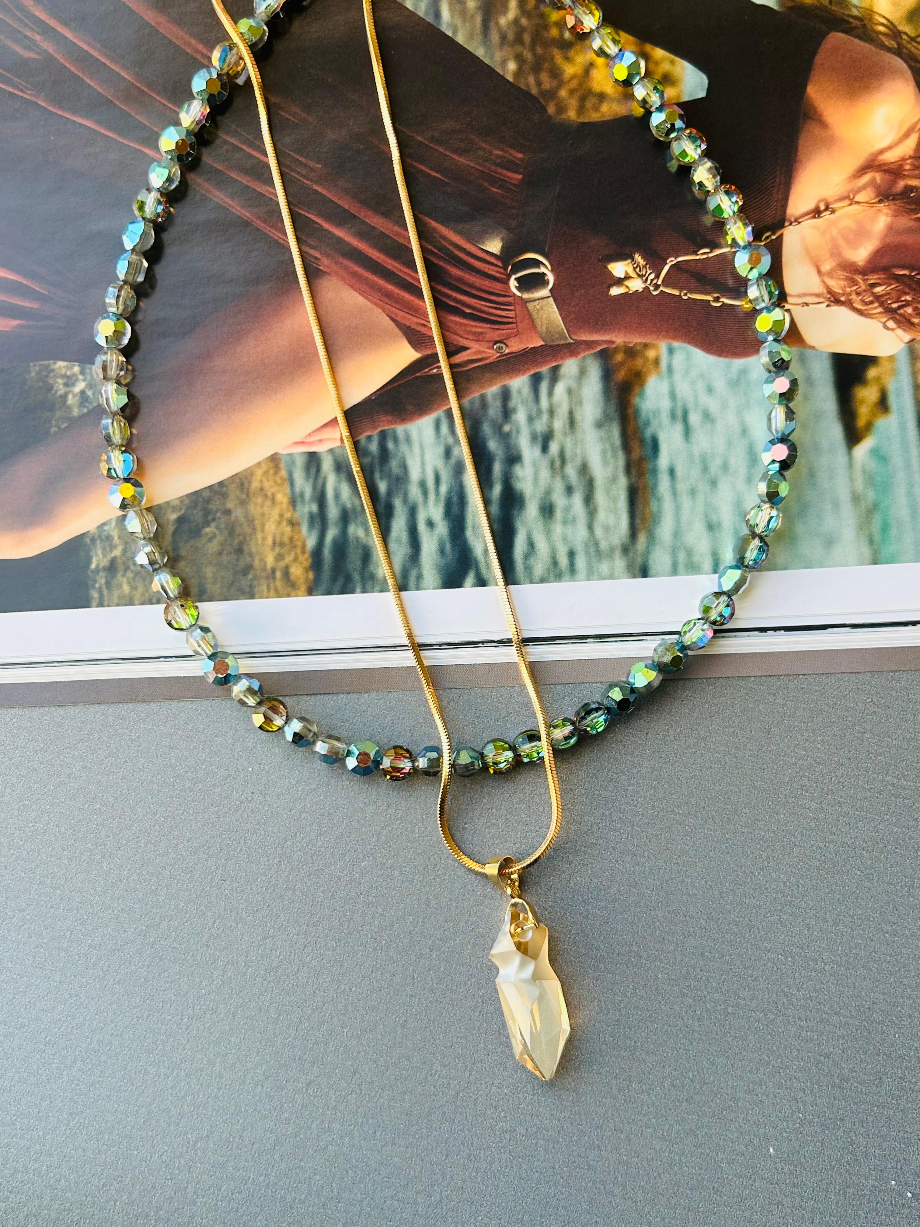 Jean Paul Gaultier Küçük Boy Swarovski Kristal Taş Kolye
