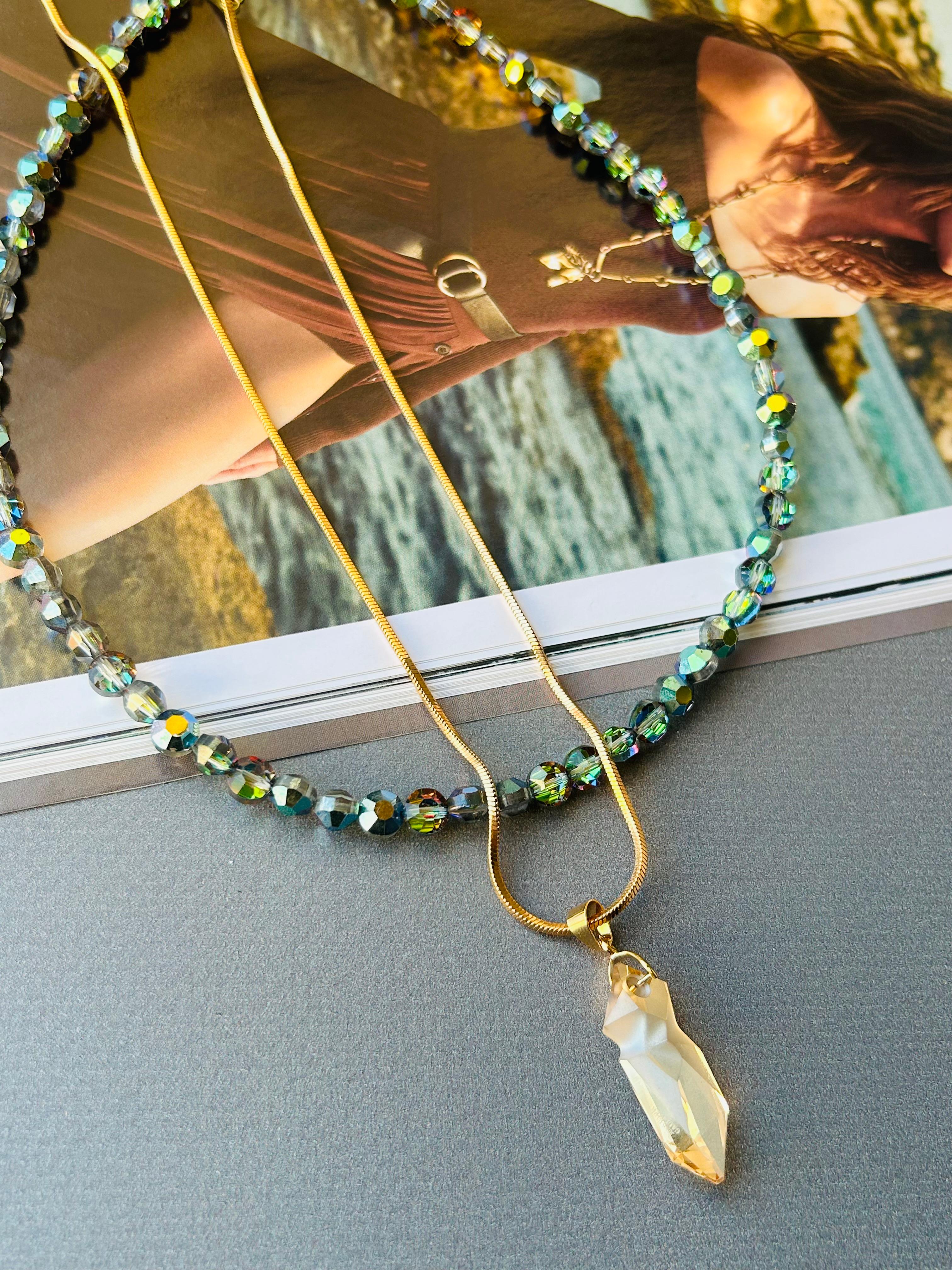 Jean Paul Gaultier Küçük Boy Swarovski Kristal Taş Kolye