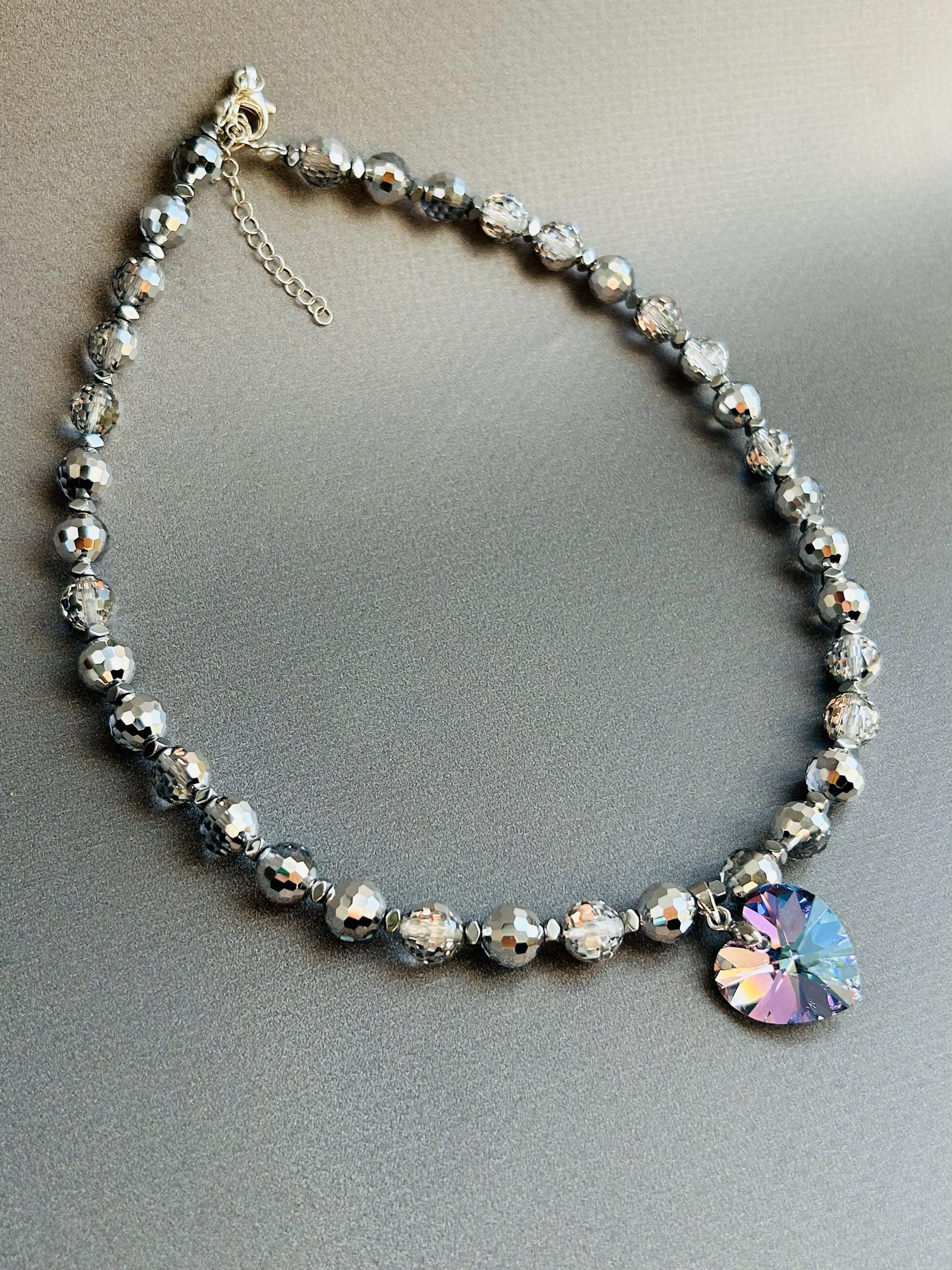 Luna No 2 Swarovski Kristal Taş Kolye