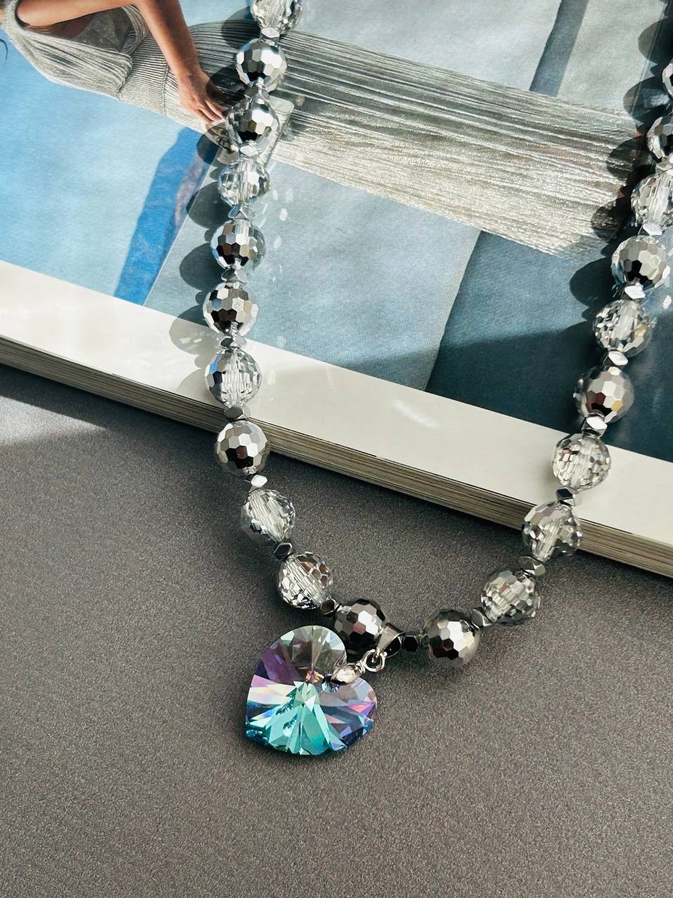 Luna No 2 Swarovski Kristal Taş Kolye