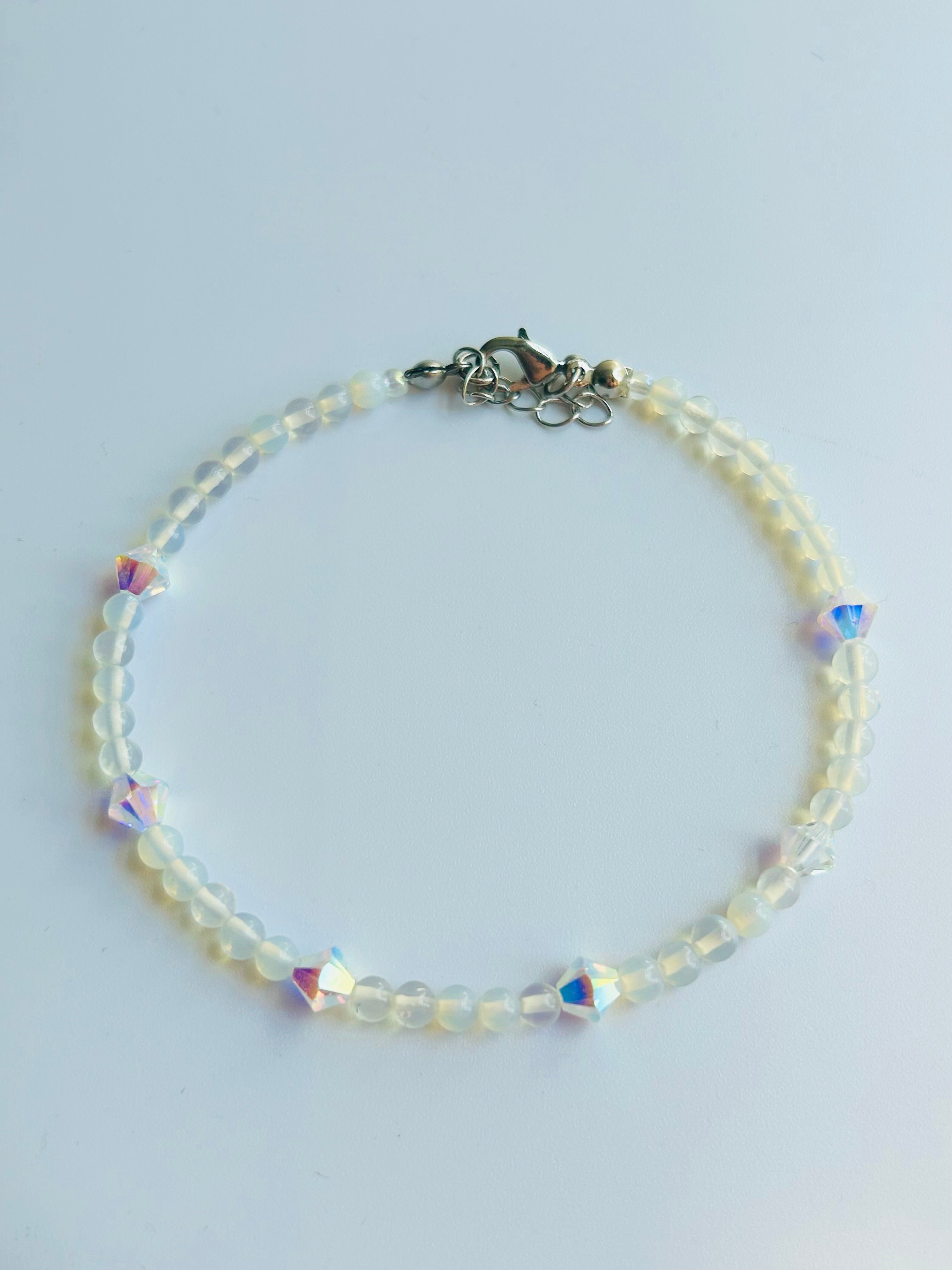 Opal - Swarovski Boncuk Halhal