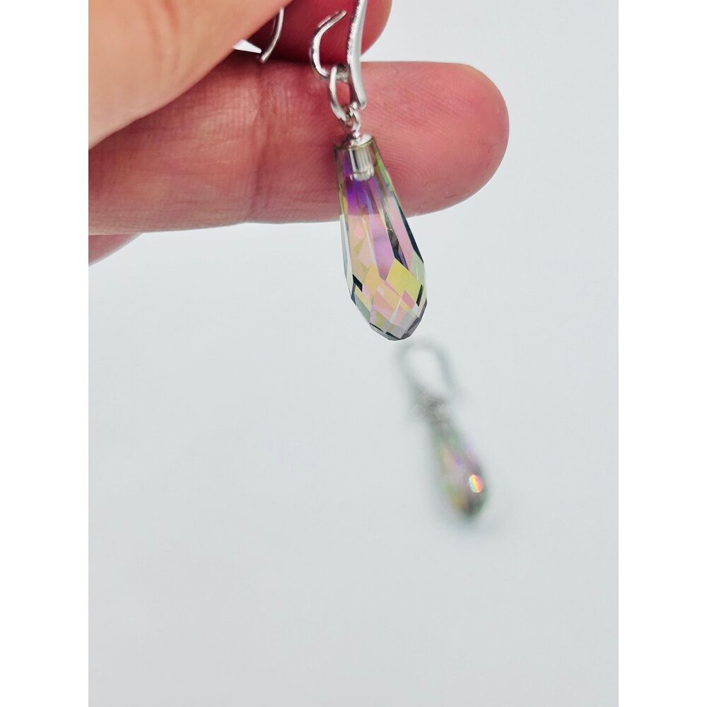 Swarovski Kristal Taş Rainbow Drop Küpe