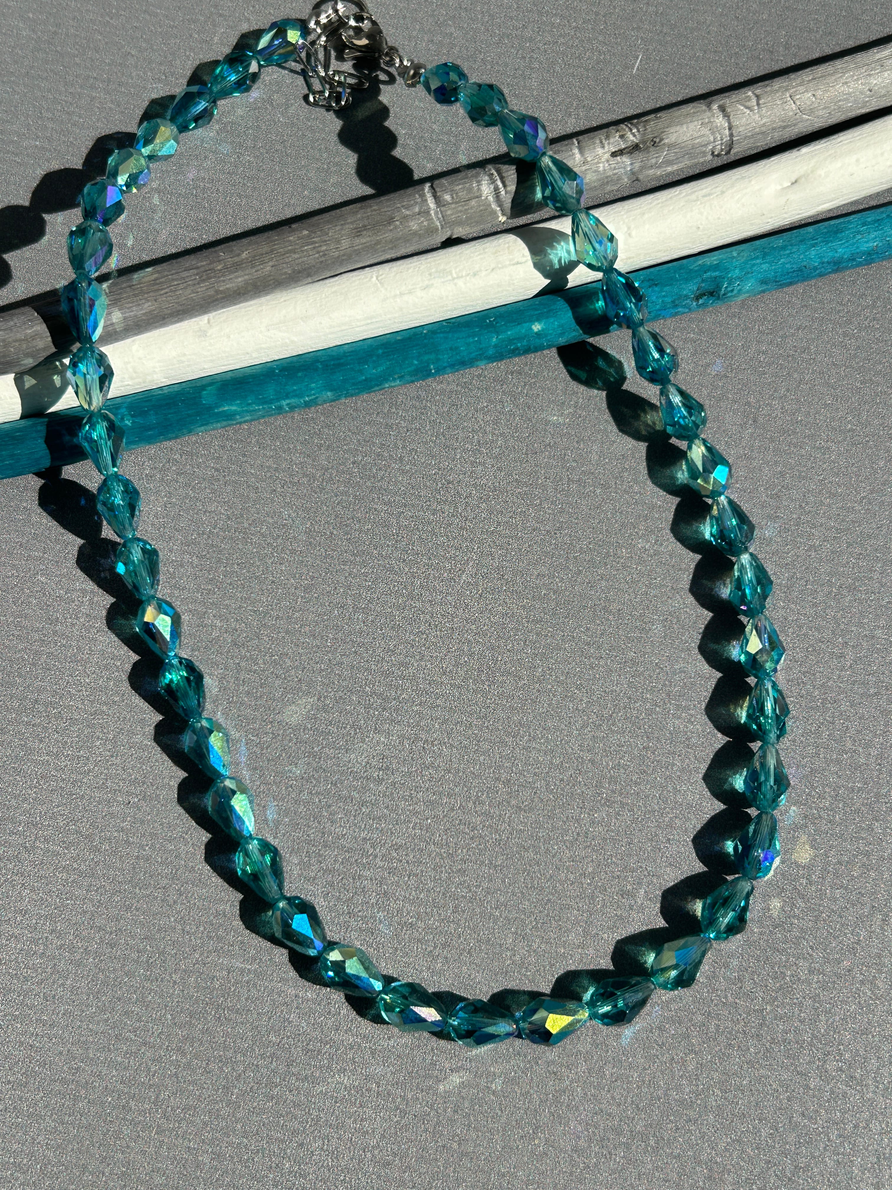 Ocean Damla Swarovski Kristal Boncuk Kolye