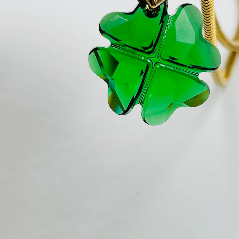 Green Luck Swarovski Kristal Kolye