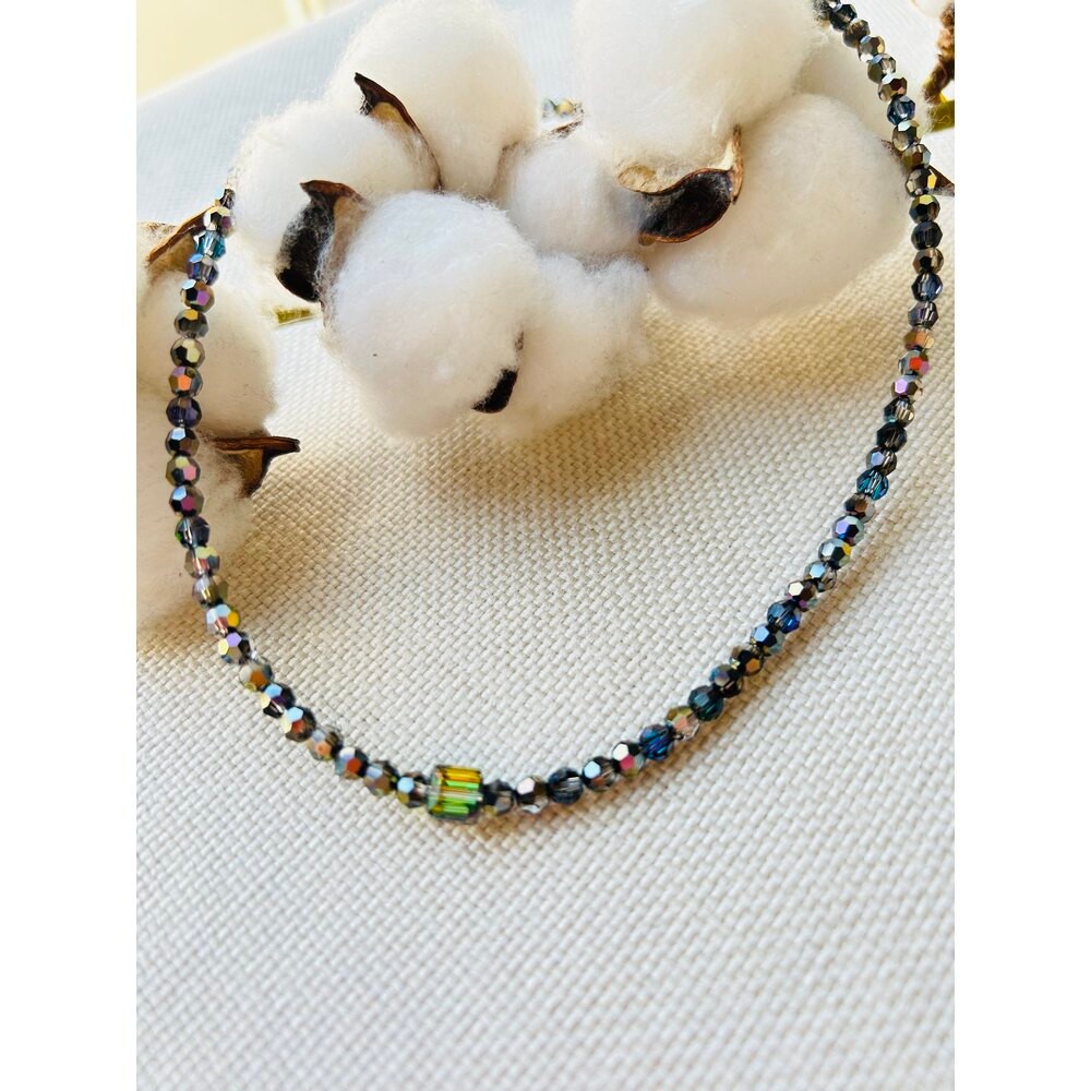 Heliotrope Swarovski Kristal Kolye