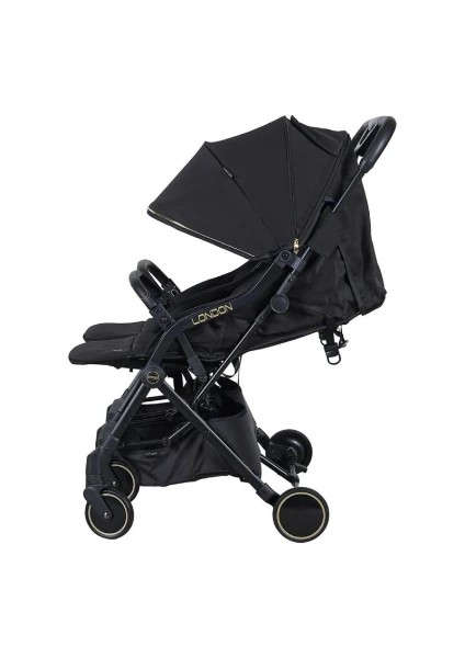 Prego 2236 London Yanyana İkiz Bebek Arabası Siyah