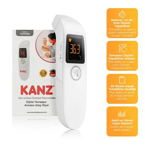 KANZ DİJİTAL TEMASSIZ ALINDAN ATEŞ ÖLÇER