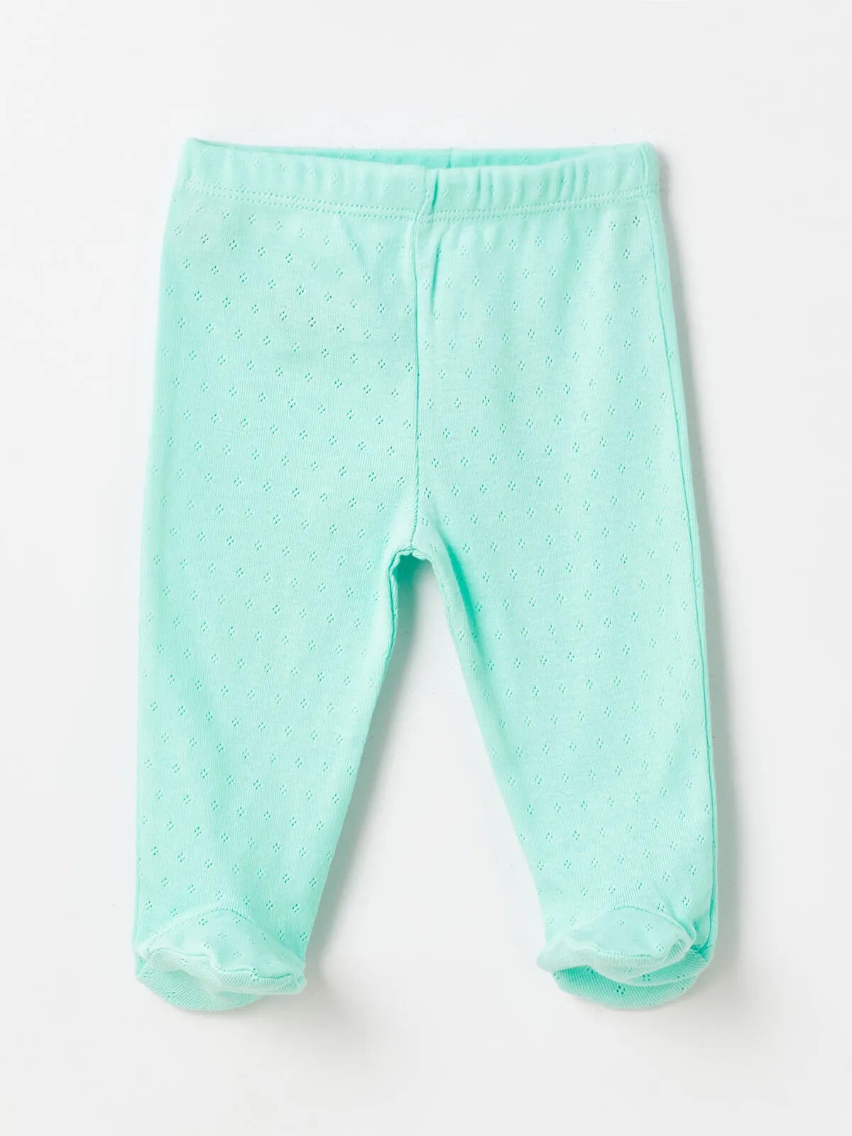 Luggi Baby Yeşil V Yaka Desenli Bebek Pijama Takımı