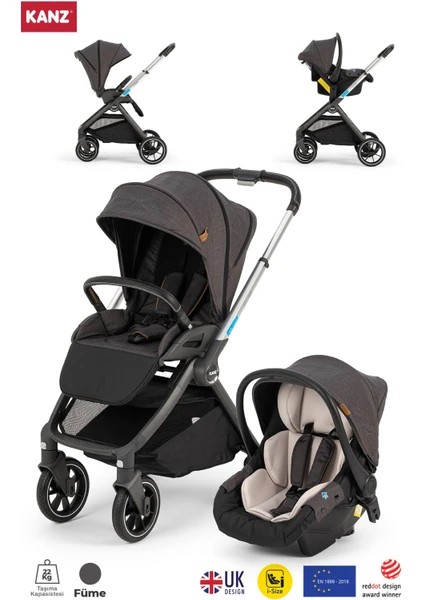  Kanz Easygo Bebek Arabası Siyah