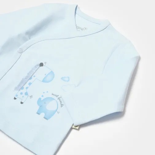 Bibaby Unisex Organik 3Lü Takım Sweet Friends Mavi