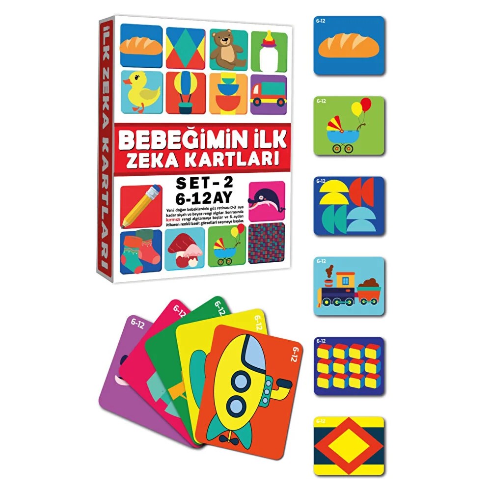 Flash Kart Erken Eğitim Zeka Kartları 6-12 Ay
