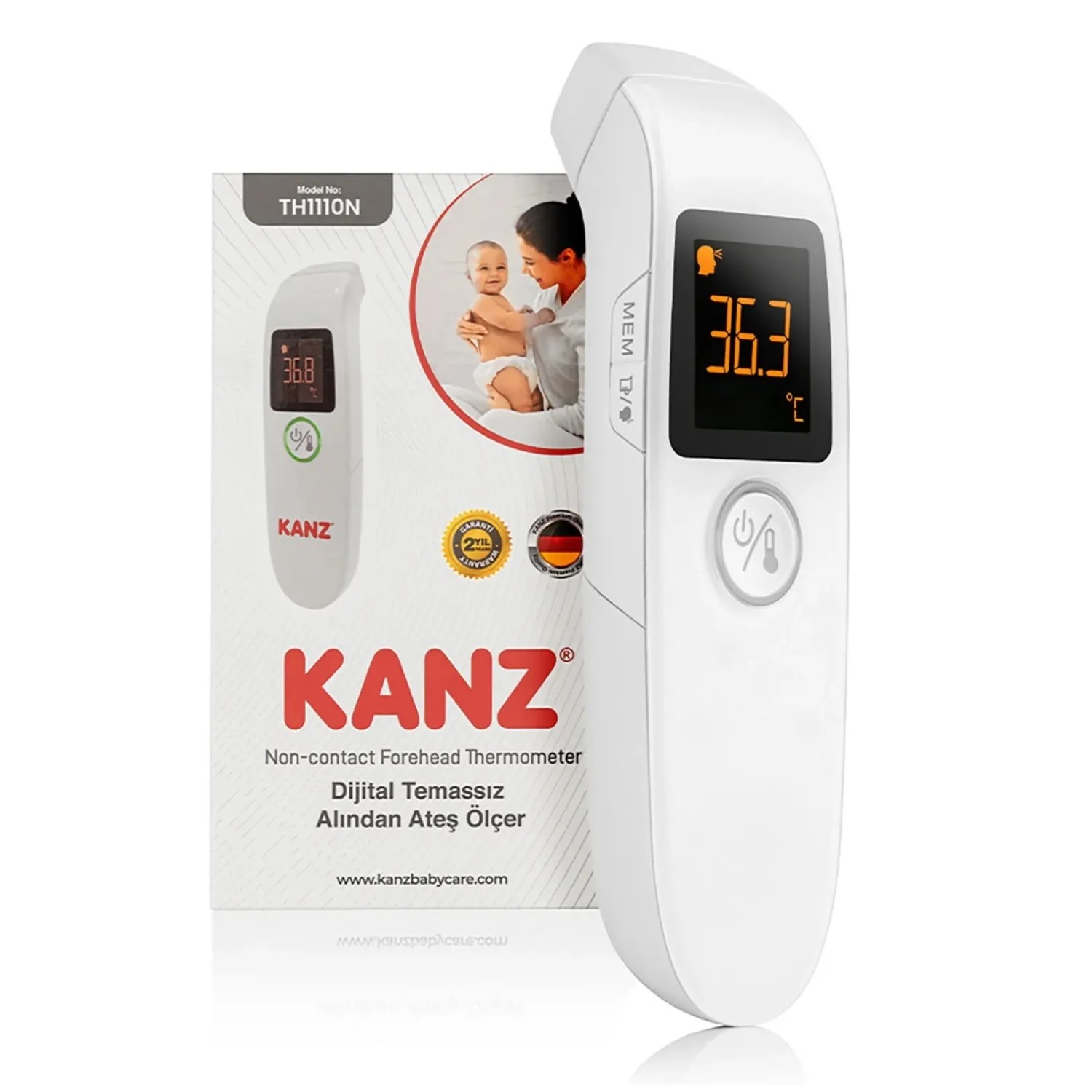 KANZ DİJİTAL TEMASSIZ ALINDAN ATEŞ ÖLÇER