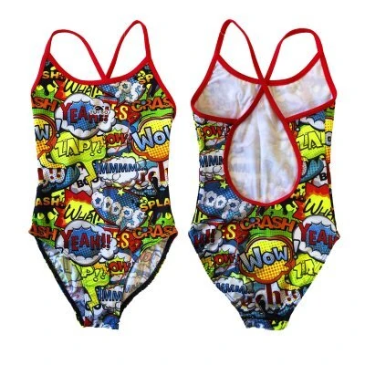 Turbo Kız Çocuk Mayo WOW HAPPY Sarı