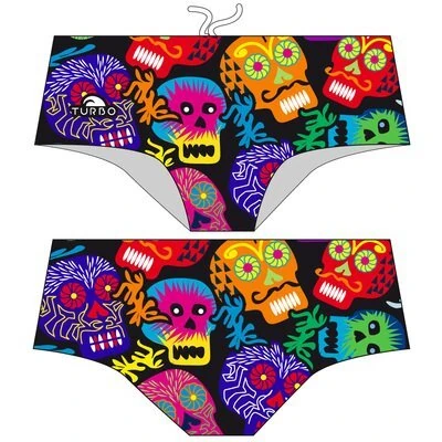 TURBO ERKEK MAYO SLIP SUPER  TANK HALLOWEEN -SKULL