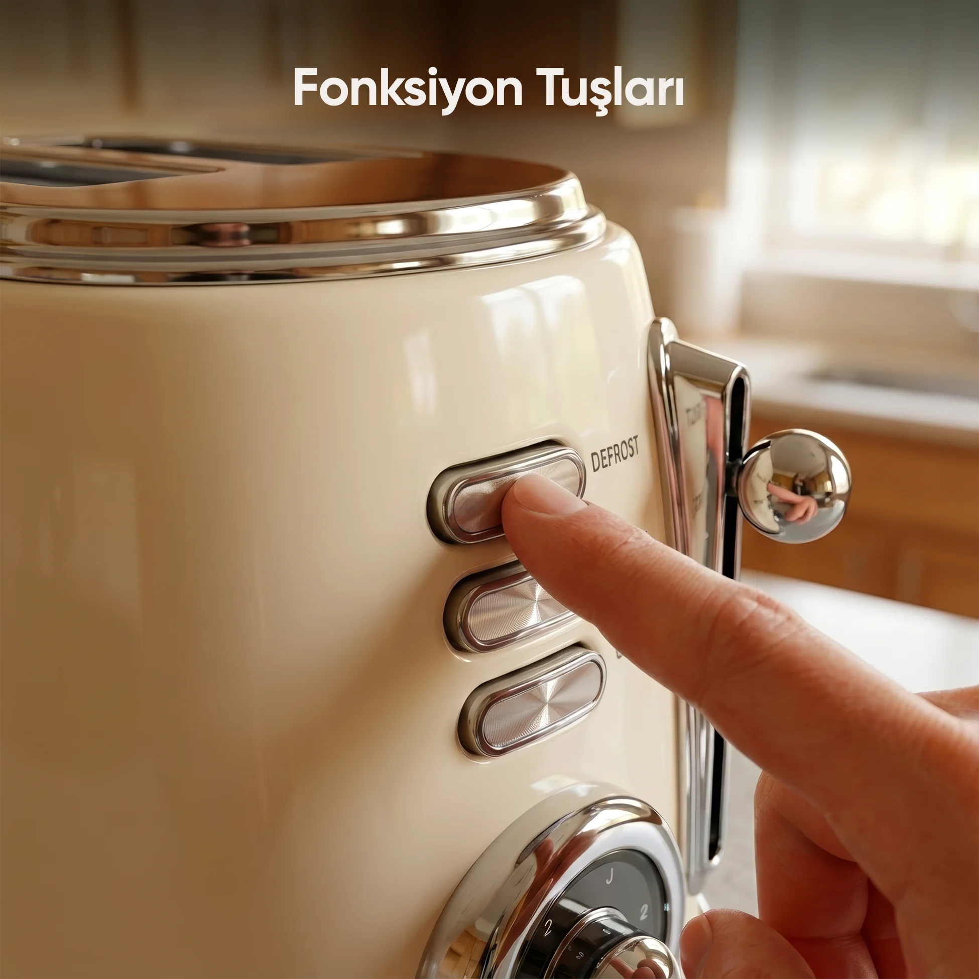 FR-EK0525 Panella 2 Dilim + Tost Aparatlı Krem Ekmek Kızartma Makinesi