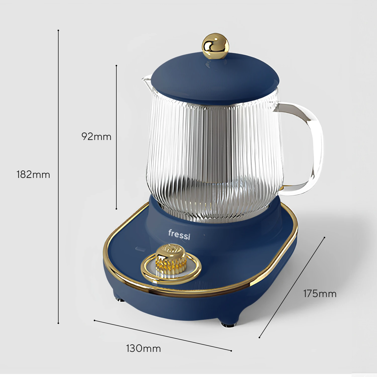 YSB-GC03 Venice 600ml Elektrikli Çok Fonksiyonlu Cam Su Isıtıcı Kettle Bitki Çayı Makinesi