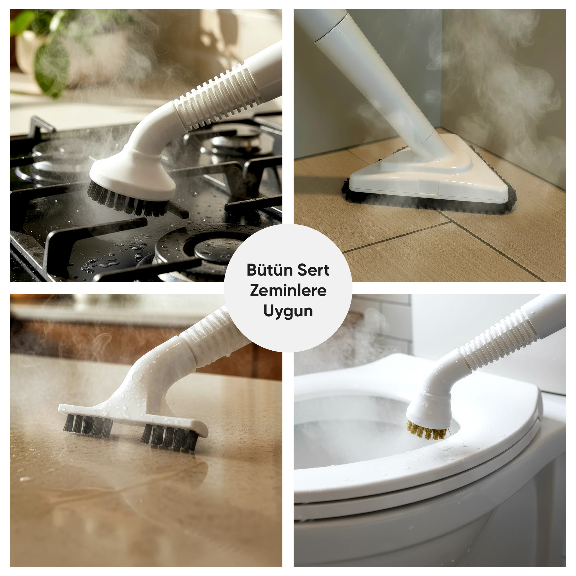 Fressi Çok Fonksiyonlu Buharlı Temizleyici Temizlik Seti FR-SC282 Steam Elite