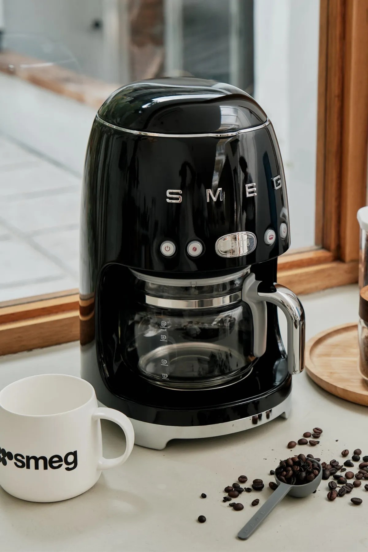 Smeg 50'S Style Retro Siyah Dcf02bleu Filtre Kahve Makinesi - Siyah